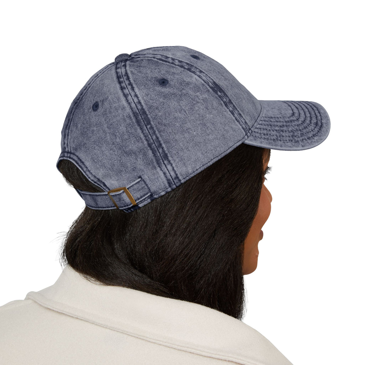 Embroidered Vintage Crest Baseball Cap — Washed Red Retro Hat